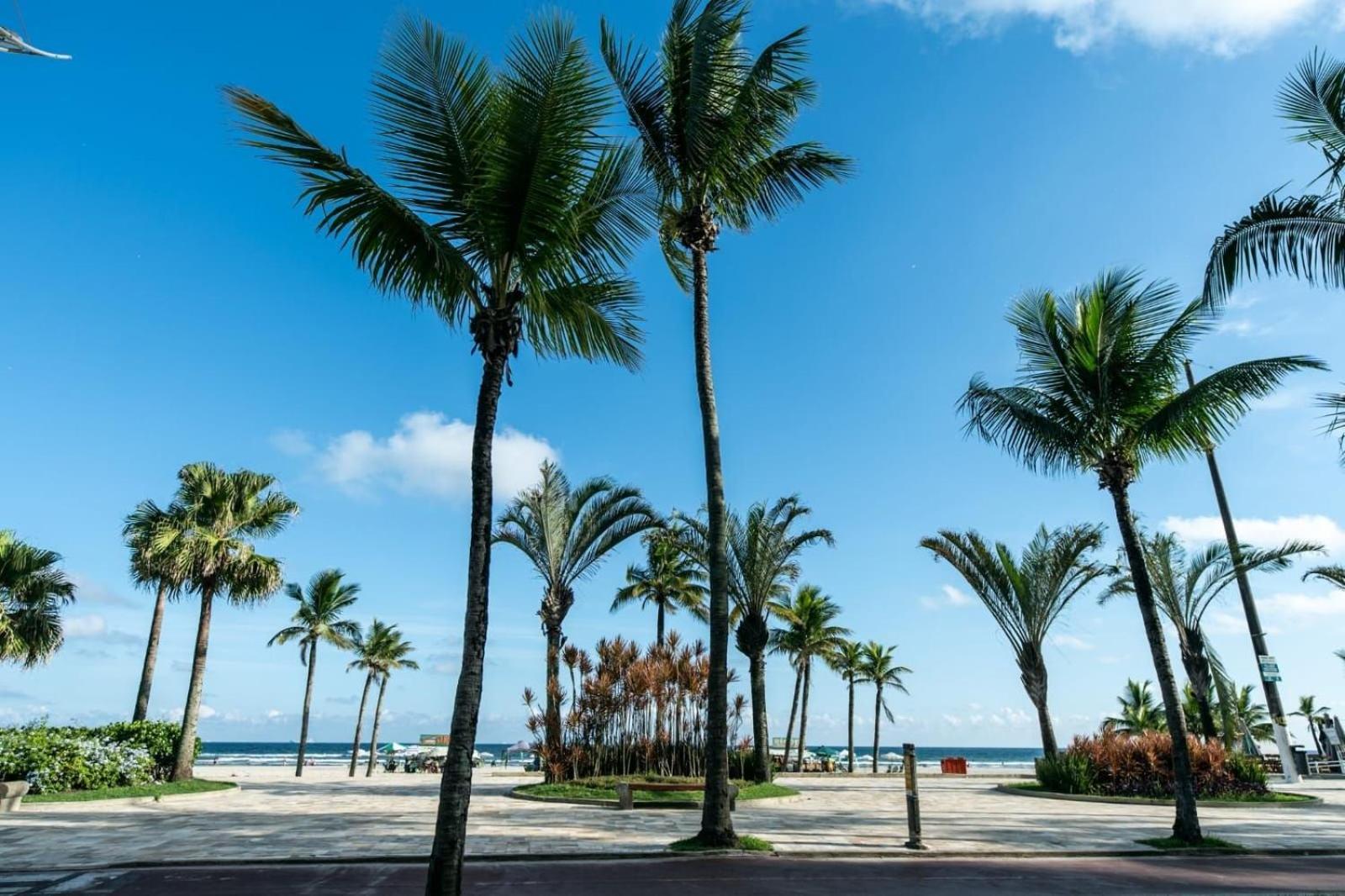 Frente Vista Mar Com Varanda Wi Fi 300Mbps E 10M Da Praia Da Tupi - Estacionamento Gratuito Praia Grande Dış mekan fotoğraf